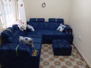 L-Chrome 5 Seater Seat with Footrest & Cupholders